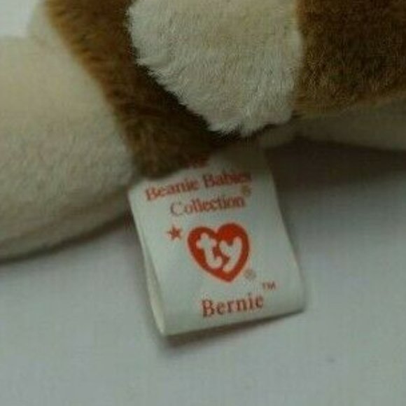 Beanie Baby Accents Vintage Original 996 Ty Beanie Baby Bernie